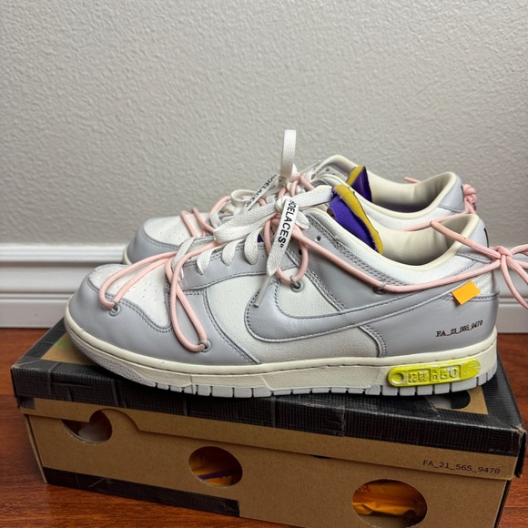 Nike Dunk Low Off-White Lot 24 Size 11 - Picture 3 of 14